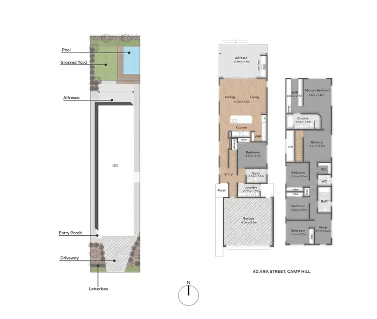 Floorplan of Homely house listing, 40A Ara Street, Camp Hill QLD 4152
