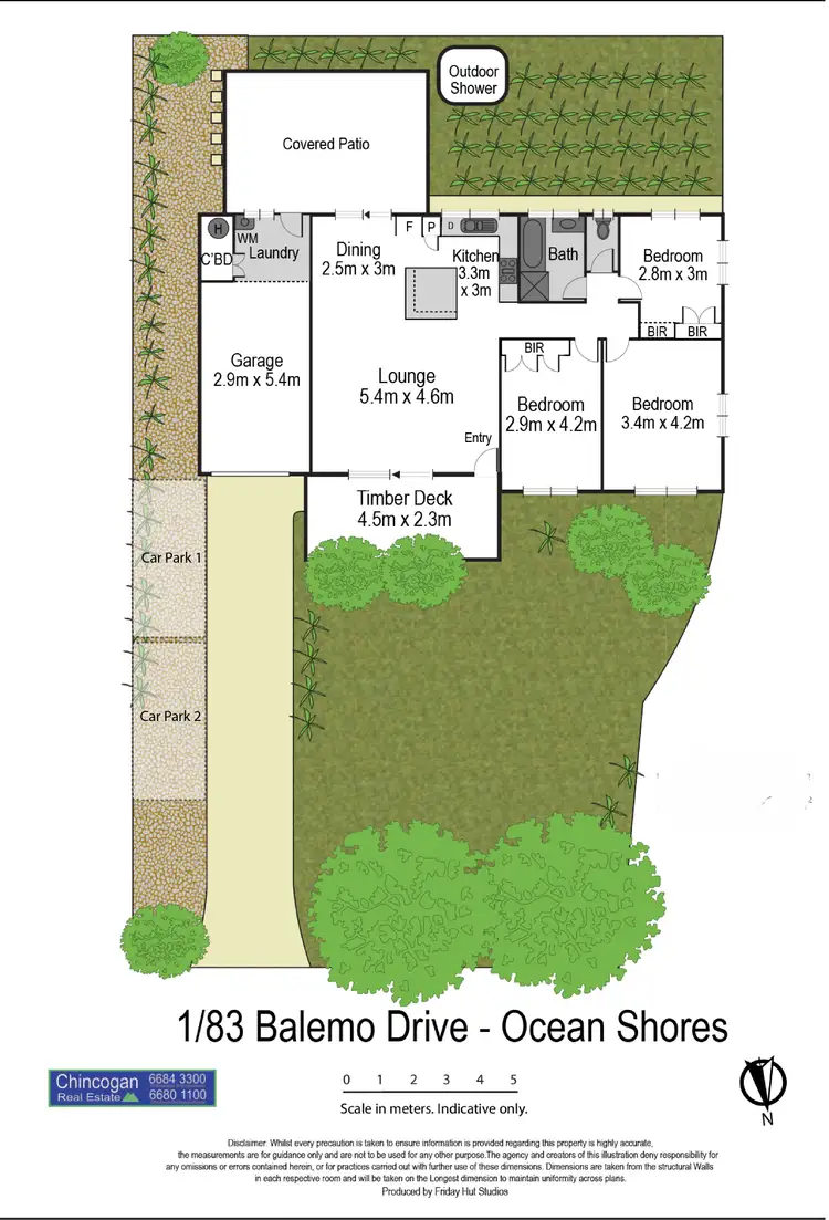 Floorplan of Homely house listing, 1/83 Balemo Drive, Ocean Shores NSW 2483