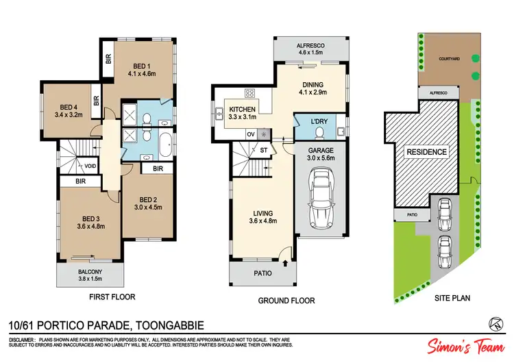 Floorplan of Homely townhouse listing, 10/61 Portico Parade, Toongabbie NSW 2146