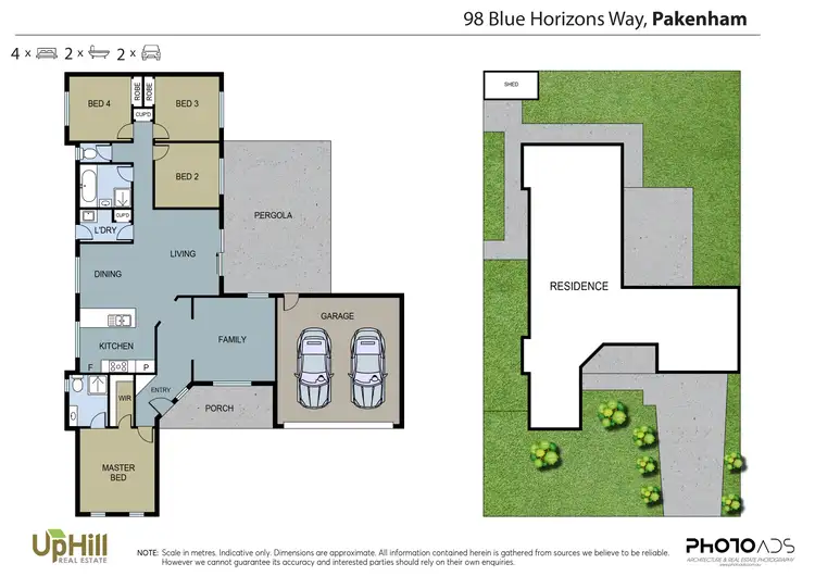 Floorplan of Homely house listing, 98 Blue Horizons Way, Pakenham VIC 3810