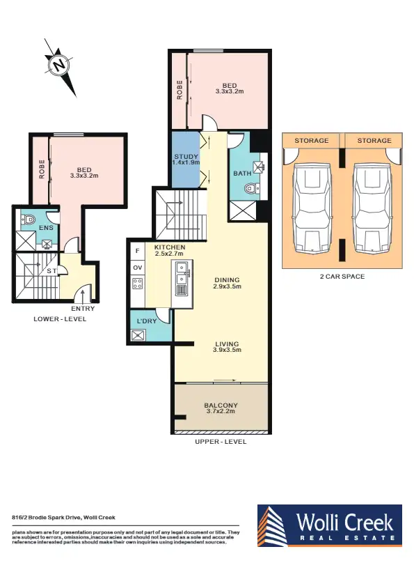 Floorplan of Homely apartment listing, 816/2 Brodie Spark Drive, Wolli Creek NSW 2205