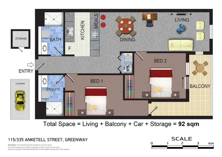 Floorplan of Homely apartment listing, 115/335 Anketell Street, Greenway ACT 2900
