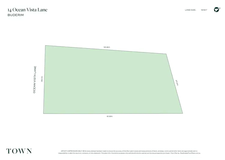 Floorplan of Homely land listing, 14 Ocean Vista Lane, Buderim QLD 4556