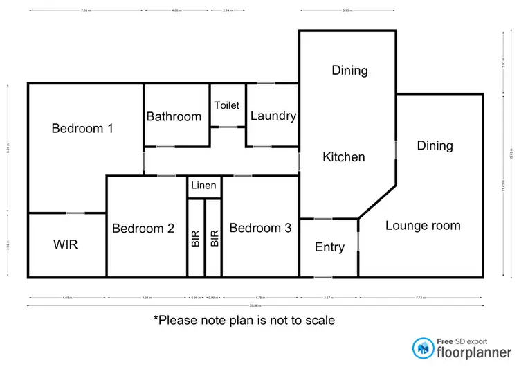 Floorplan of Homely house listing, 2 Burnside Avenue, Dimboola VIC 3414
