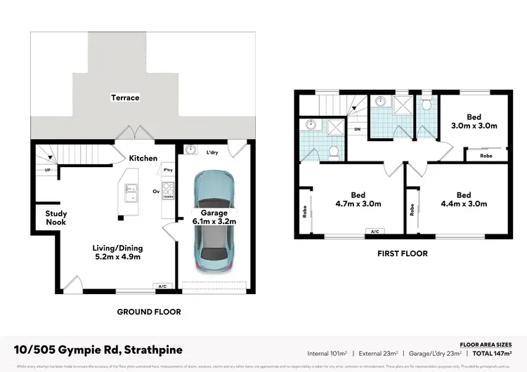 Floorplan of Homely townhouse listing, 10/505 Gympie Road, Strathpine QLD 4500