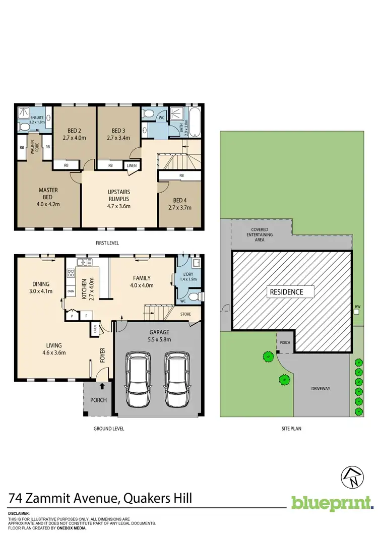Floorplan of Homely house listing, 74 Zammit Avenue, Quakers Hill NSW 2763
