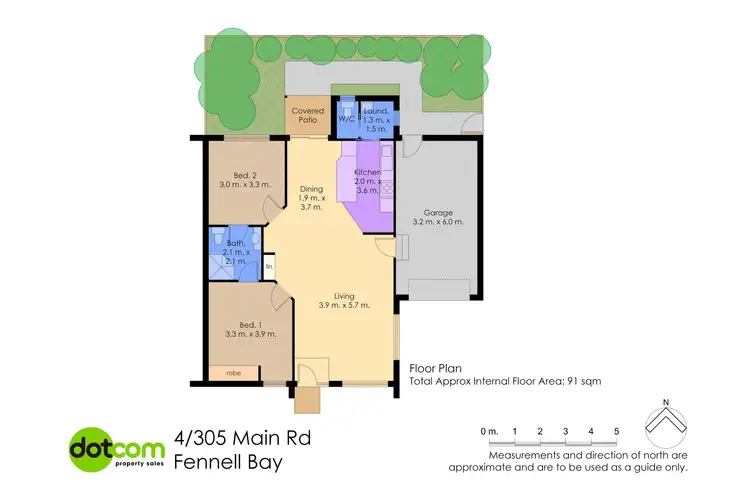 Floorplan of Homely villa listing, 4/305 Main Road, Fennell Bay NSW 2283