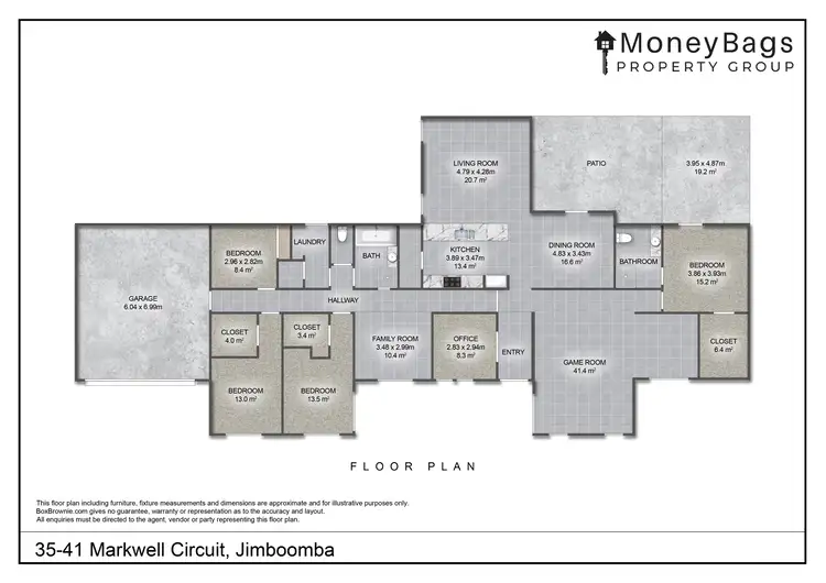 Floorplan of Homely house listing, 35-41 Markwell Circuit, Jimboomba QLD 4280