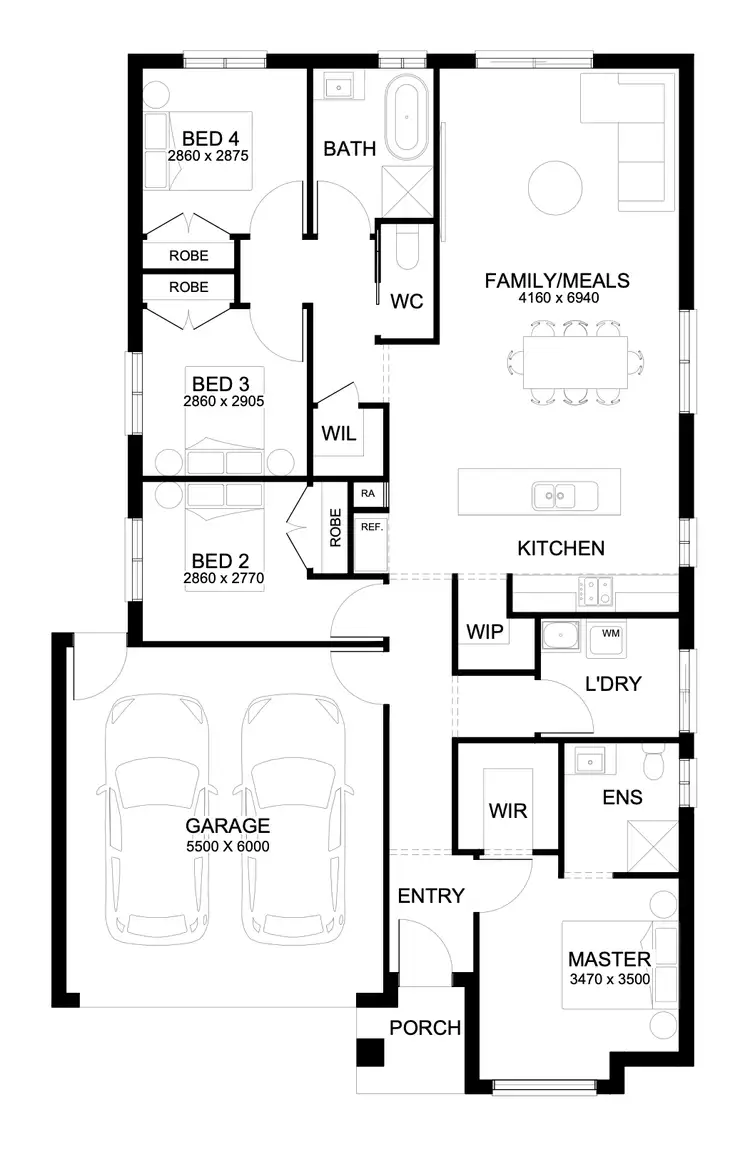 Floorplan of Homely house listing, 2912 Redfield Street, Clyde North VIC 3978