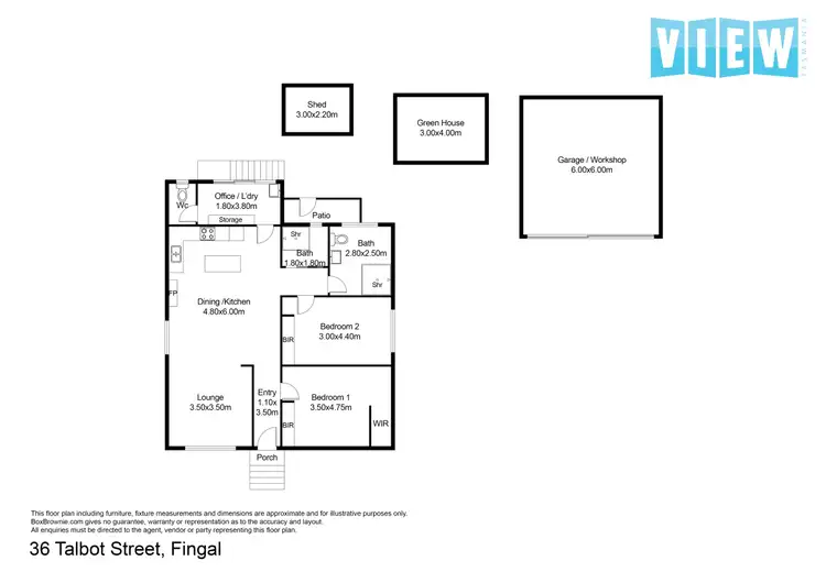 Floorplan of Homely house listing, 36 Talbot Street, Fingal TAS 7214