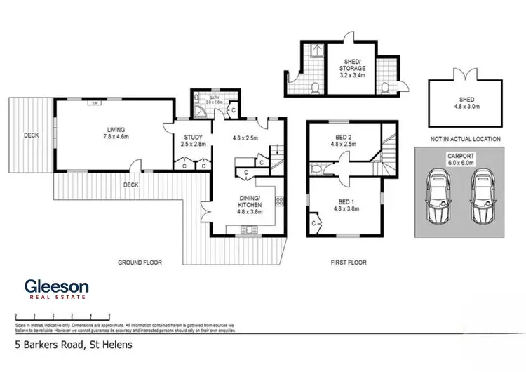 Floorplan of Homely house listing, 5 Barkers Road, St Helens VIC 3285