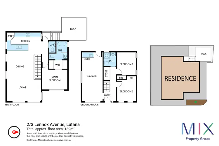 Floorplan of Homely townhouse listing, 3/3 Lennox Avenue, Lutana TAS 7009