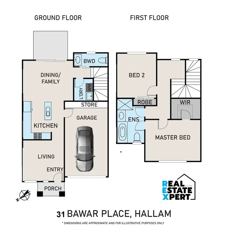 Floorplan of Homely townhouse listing, 31 Bawar Place, Hallam VIC 3803