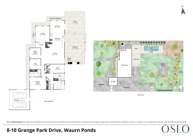 Floorplan of Homely house listing, 8-10 Grange Park Drive, Waurn Ponds VIC 3216