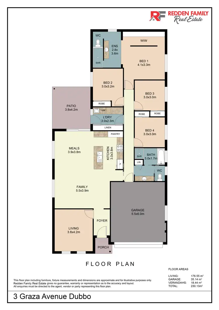 Floorplan of Homely house listing, 3 Graza Avenue, Dubbo NSW 2830