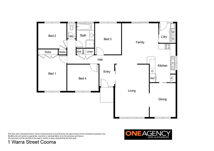Floorplan of Homely house listing, 1 Warra Street, Cooma NSW 2630