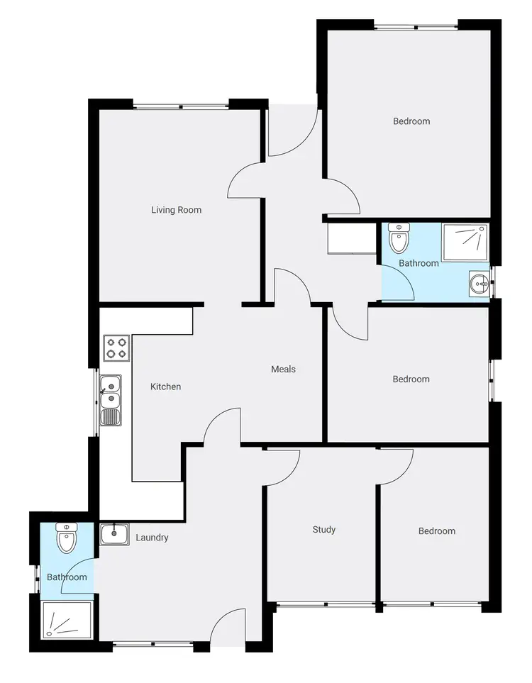 Floorplan of Homely house listing, 48 William Street, Wodonga VIC 3690