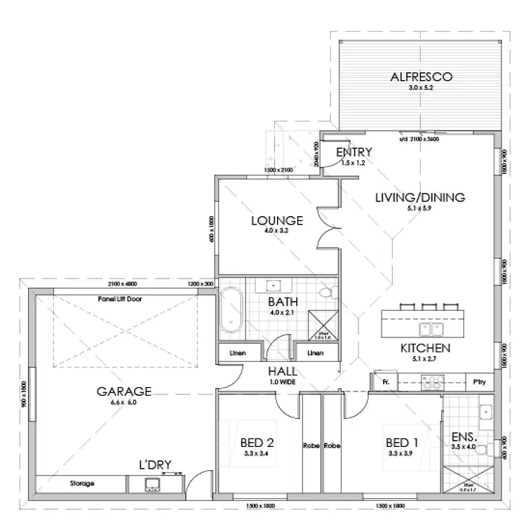 Floorplan of Homely house listing, 53 Fleetwood Drive, Spreyton TAS 7310