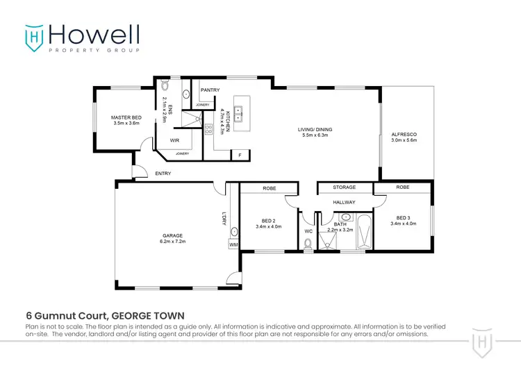 Floorplan of Homely house listing, 6 Gumnut Court, George Town TAS 7253