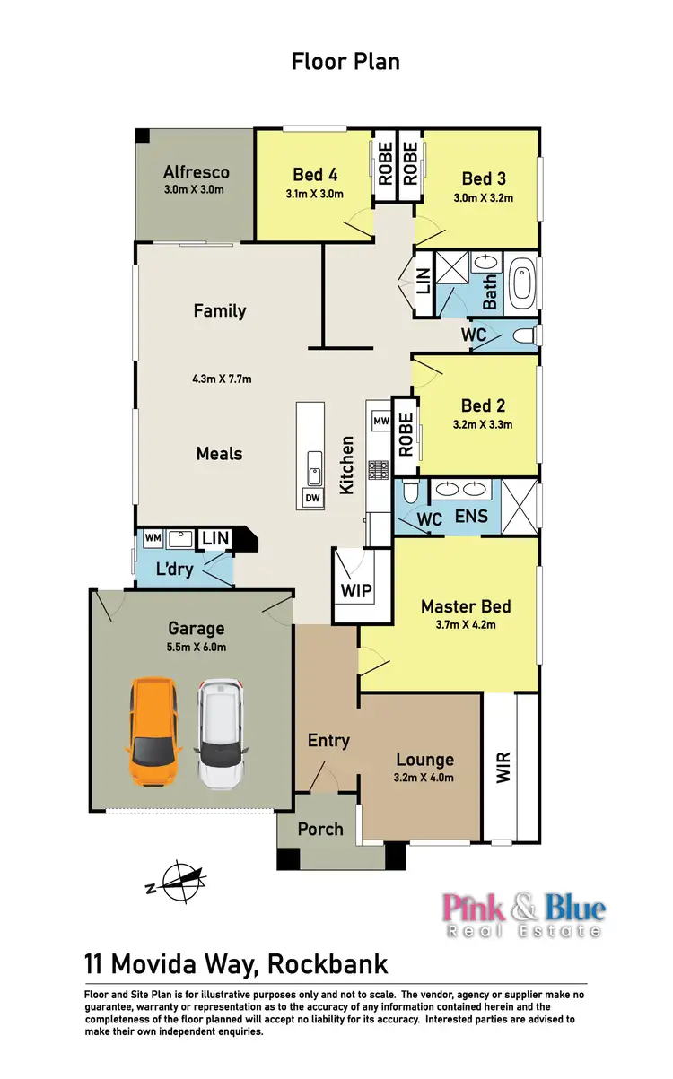 Floorplan of Homely house listing, 11 Movida Way, Rockbank VIC 3335