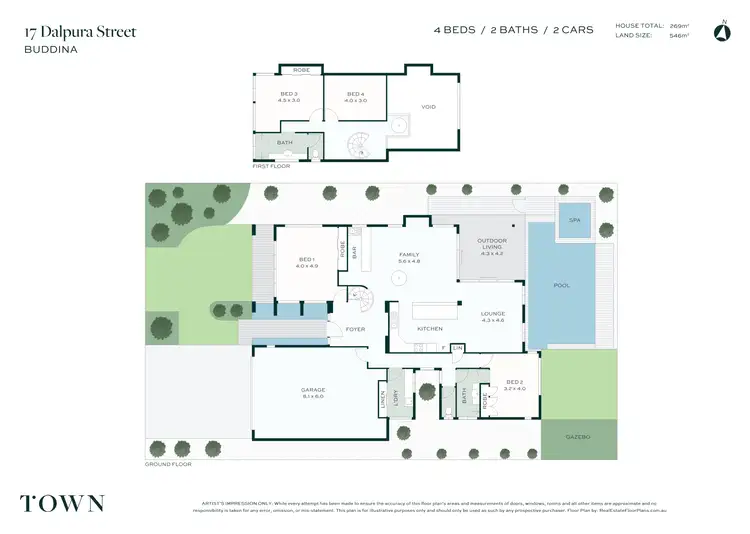 Floorplan of Homely house listing, 17 Dalpura Street, Buddina QLD 4575