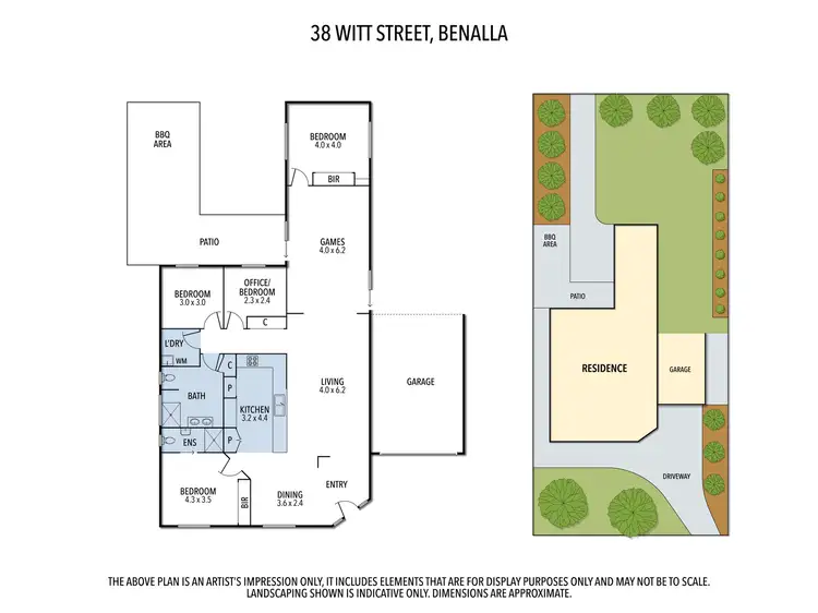 Floorplan of Homely house listing, 38 Witt Street, Benalla VIC 3672