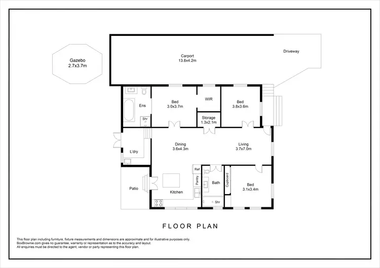 Floorplan of Homely house listing, 19 Dalton Street, Bungalow QLD 4870