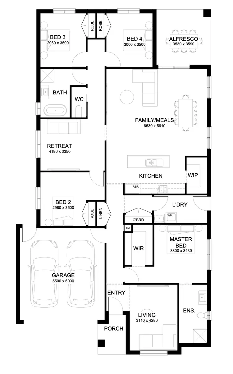 Floorplan of Homely house listing, 920A Bandicoot Street, Pakenham VIC 3810