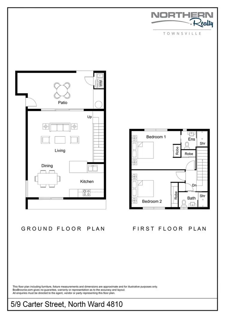 Floorplan of Homely unit listing, 5/9 Carter Street, North Ward QLD 4810