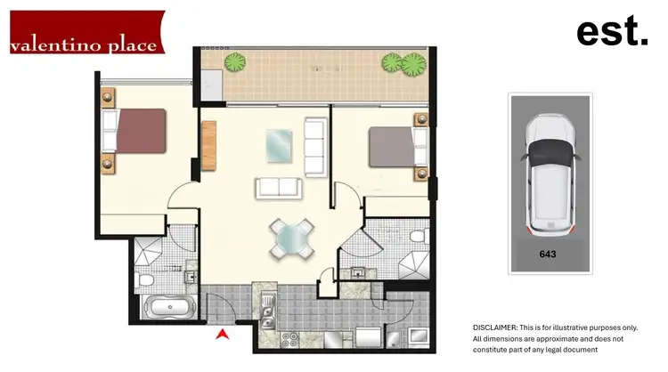 Floorplan of Homely apartment listing, 643/9 Rothschild Ave, Rosebery NSW 2018