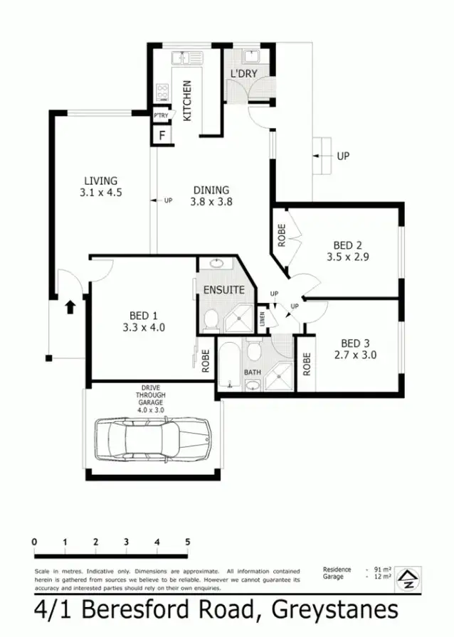 Floorplan of Homely villa listing, 4/1 BERESFORD ROAD, Greystanes NSW 2145