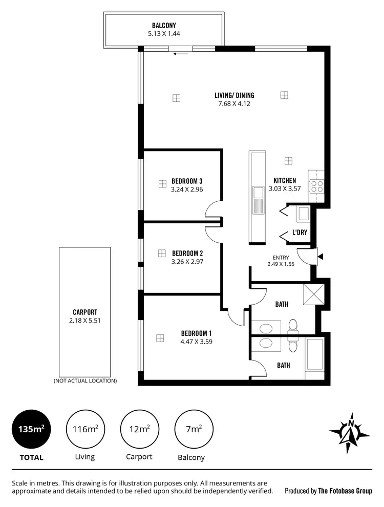 Floorplan of Homely unit listing, 77/62 Seaview Avenue, Wirrina Cove SA 5204