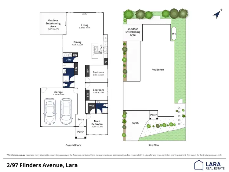 Floorplan of Homely house listing, 2/97 Flinders Avenue, Lara VIC 3212