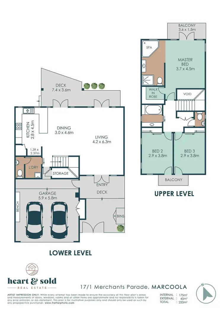 Floorplan of Homely townhouse listing, 17/1 Merchants Parade, Marcoola QLD 4564