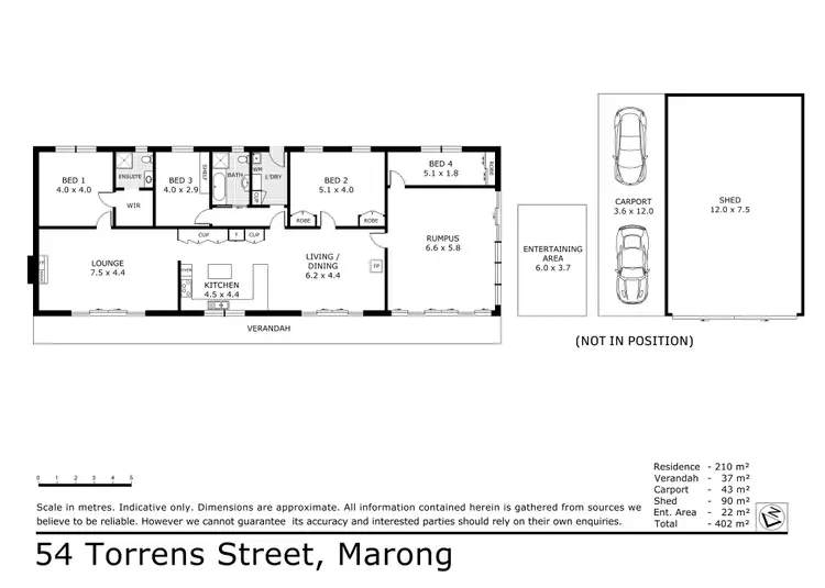 Floorplan of Homely house listing, 54 Torrens Street, Marong VIC 3515