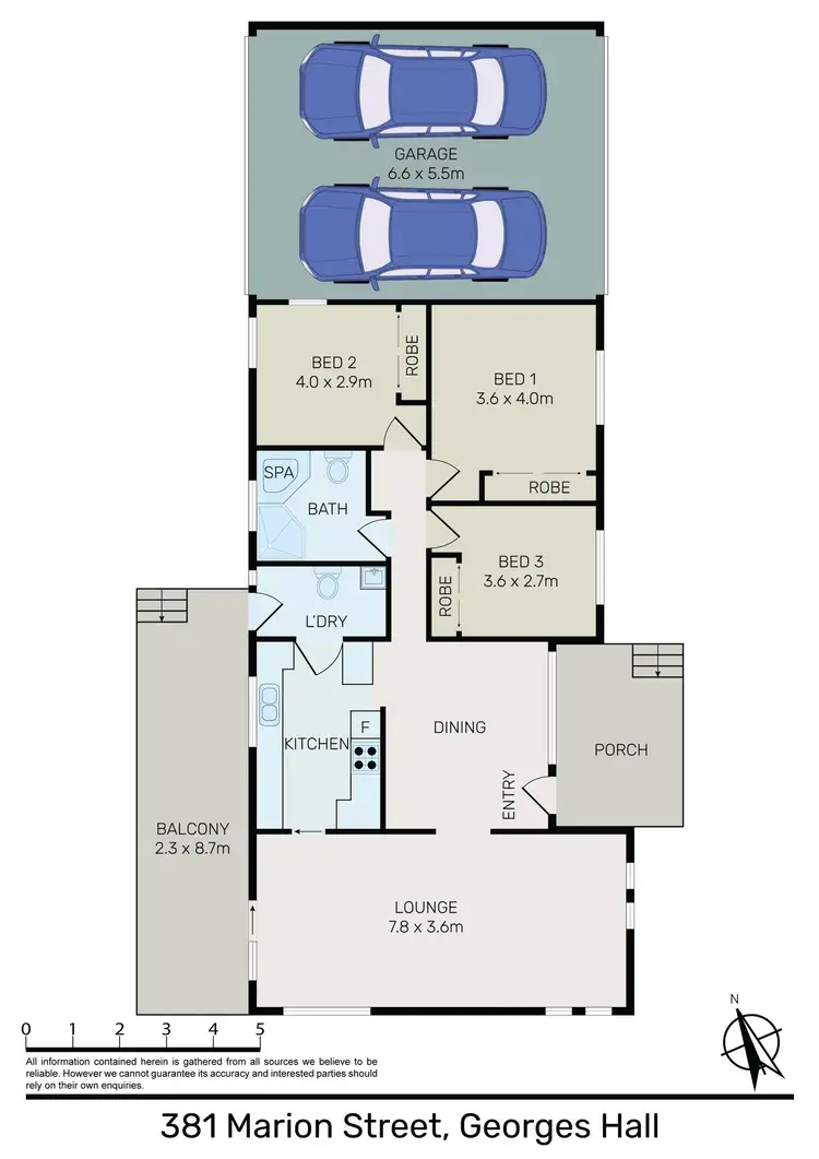Floorplan of Homely house listing, 381 Marion Street, Georges Hall NSW 2198
