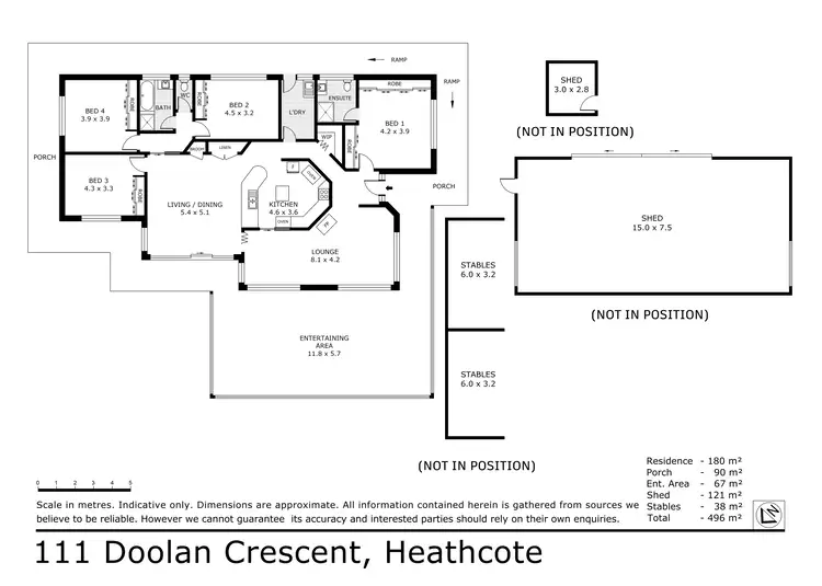 Floorplan of Homely rural property listing, 111 Doolan Crescent, Heathcote VIC 3523