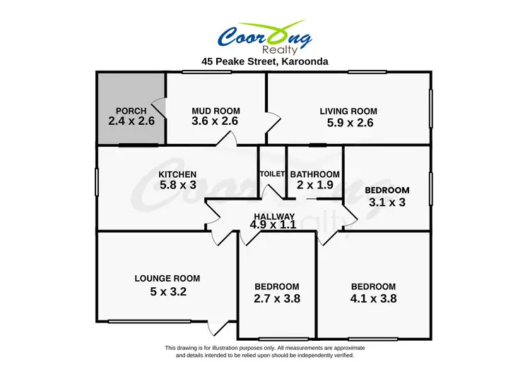 Floorplan of Homely house listing, 45 Peake Street, Karoonda SA 5307