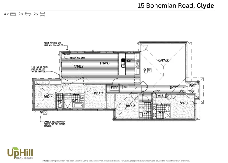 Floorplan of Homely house listing, 15 Bohemian Road, Clyde VIC 3978