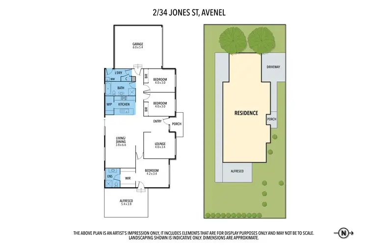 Floorplan of Homely house listing, 2/34 Jones Street, Avenel VIC 3664