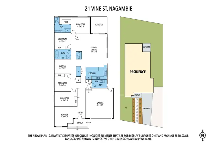 Floorplan of Homely house listing, 21 Vine Street, Nagambie VIC 3608