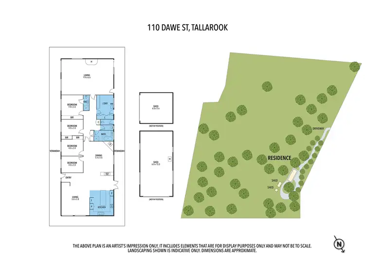 Floorplan of Homely rural property listing, 110 Dawe Road, Tallarook VIC 3659