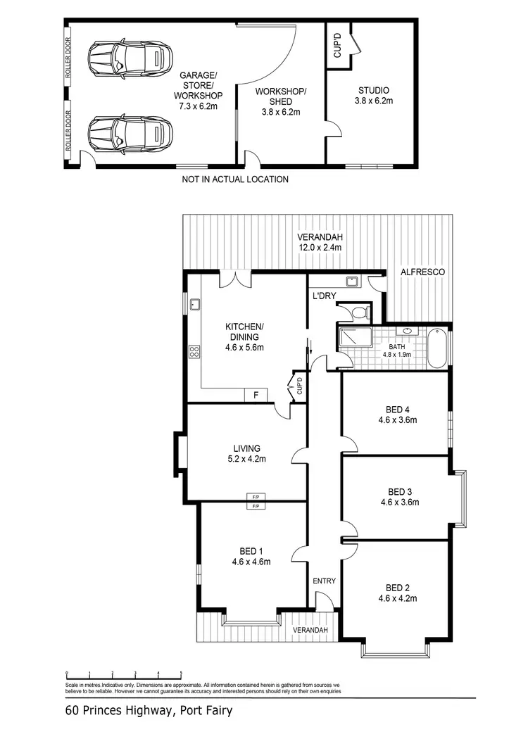 Floorplan of Homely house listing, 60 Princes Highway, Port Fairy VIC 3284