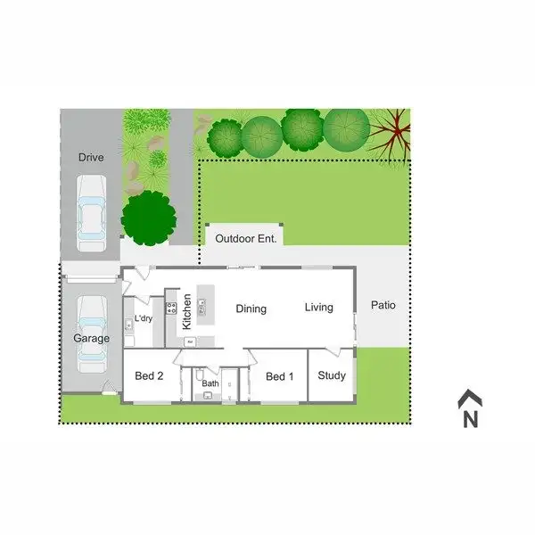 Floorplan of Homely house listing, 4 Malcolm Street, Mansfield VIC 3722