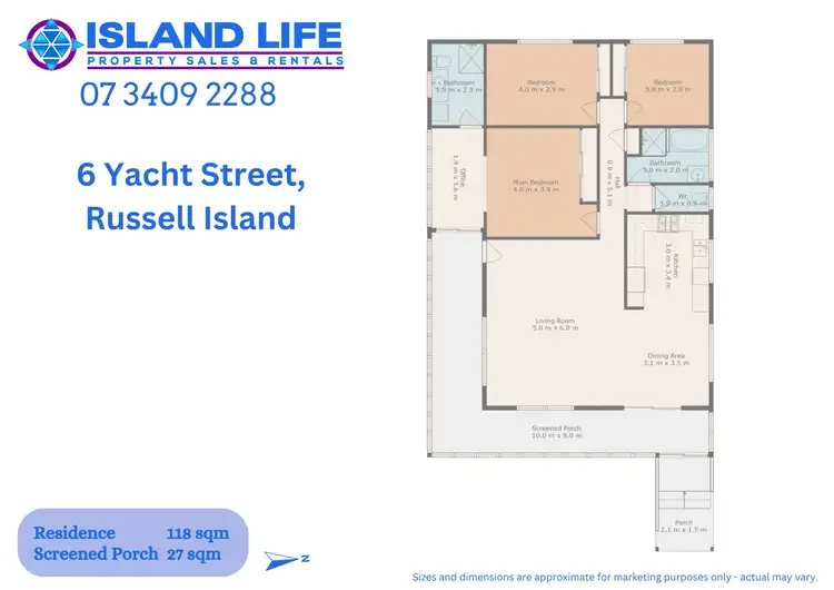 Floorplan of Homely house listing, 6 Yacht Street, Russell Island QLD 4184