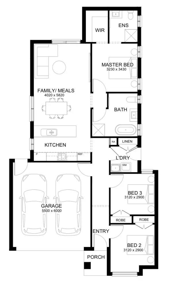 Floorplan of Homely house listing, Lot 4206 Danshill Avenue, Werribee VIC 3030