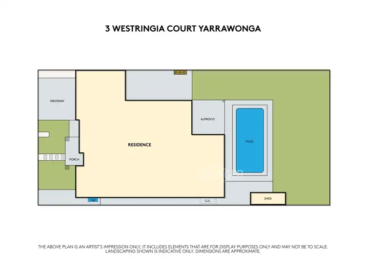 Floorplan of Homely house listing, 3 Westringia Court, Yarrawonga VIC 3730