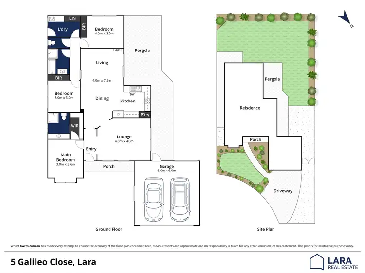 Floorplan of Homely house listing, 5 Galileo Close, Lara VIC 3212