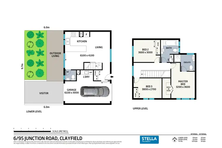 Floorplan of Homely townhouse listing, 6/95 Junction Road, Clayfield QLD 4011