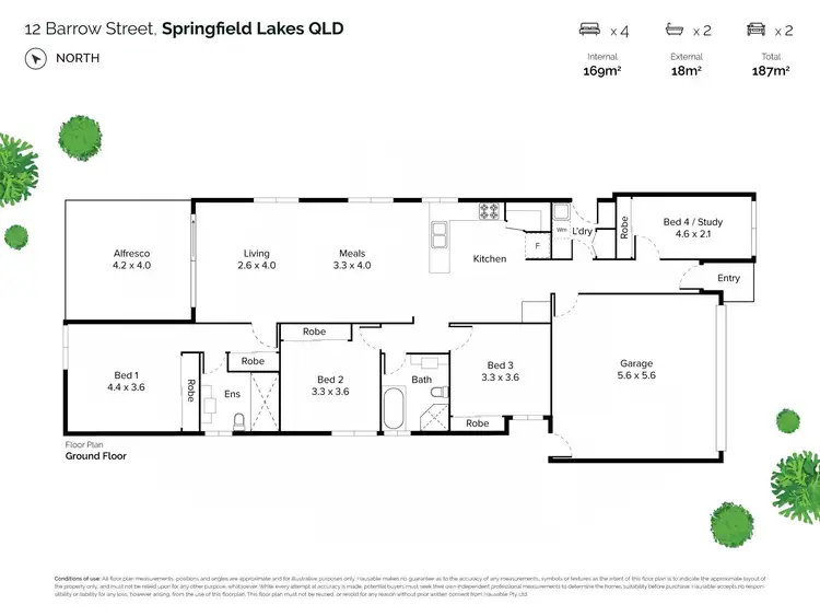 Floorplan of Homely house listing, 12 Barrow Street, Springfield Lakes QLD 4300